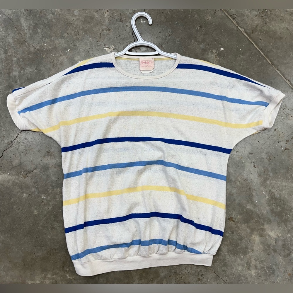 Vintage sheer striped top